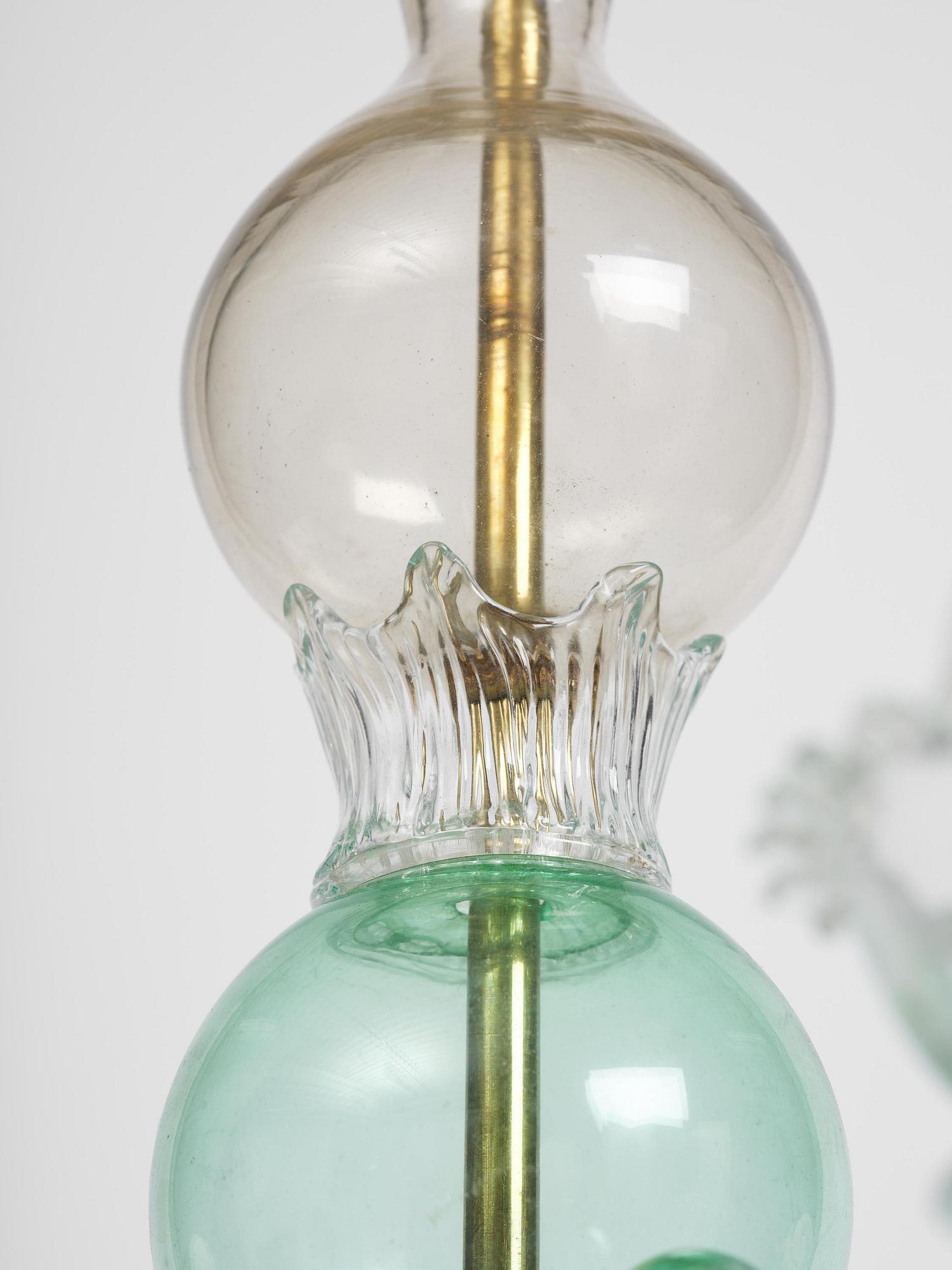 Gio Ponti, ljuskrona, Venini, Murano, Italien, 1945-50.