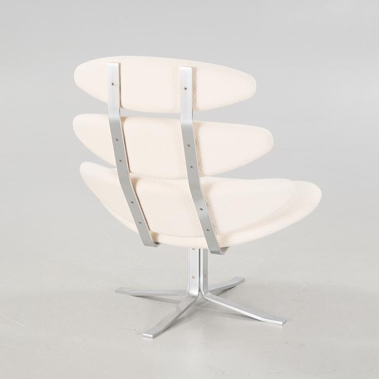 A lounge chair by Poul Volther for Erik Jørgensen in Denmark, model "Corona", around the year 2000.