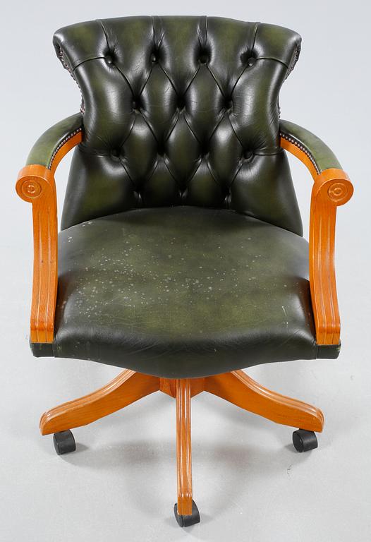 KONTORSTOL, engelsk stil, sent 1900-tal.
