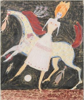 Max Walter Svanberg, Woman with horse.