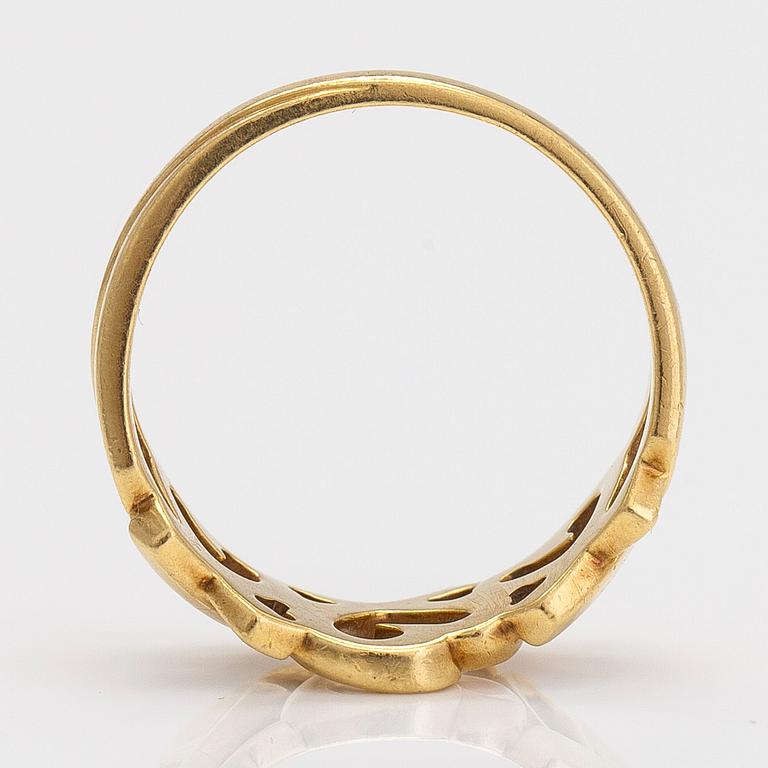 Tiffany & Co, Paloma Picasso, ring, "Loving Heart", guld 18 K.