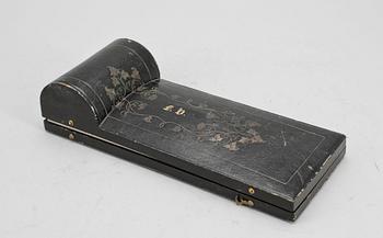 RESEBESTICKSET, 6 delar, silver, modell "Olga", mest Christian Hammer, Stockholm 1860-71. Tot ca 250 gram.