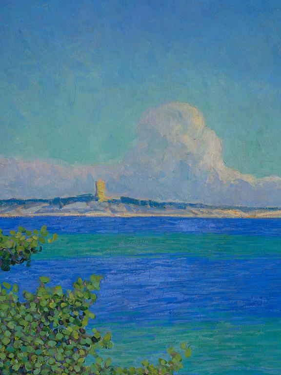 Artur Bianchini, "Tallen och hafvet" (Utsikt mot Korsö från Sandhamn).