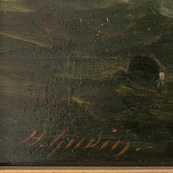 HENRIETTE HERMINIE GUDIN, oil on panel, signed.