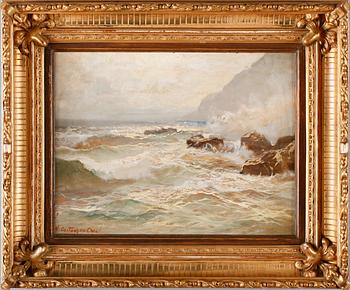 N CONSTANZ, olja på pannå, signerad.