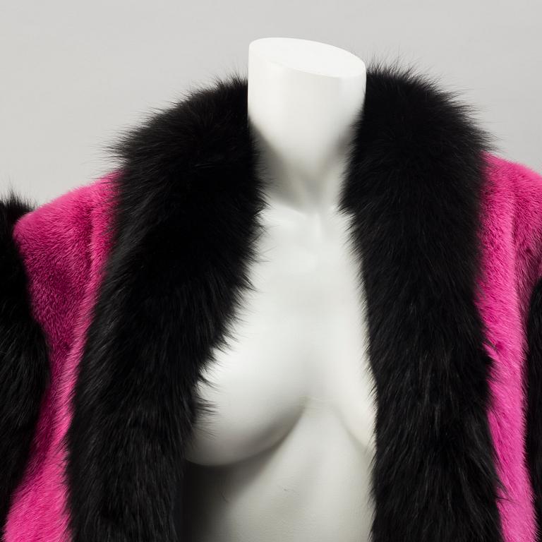 REVILLON, fur vest.