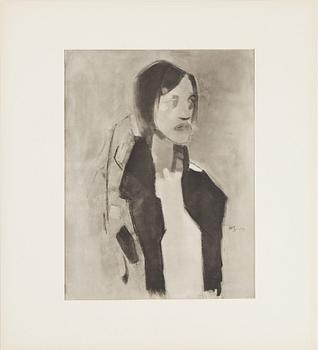 A folder with 58 reproductions after Helene Schjerfbeck.