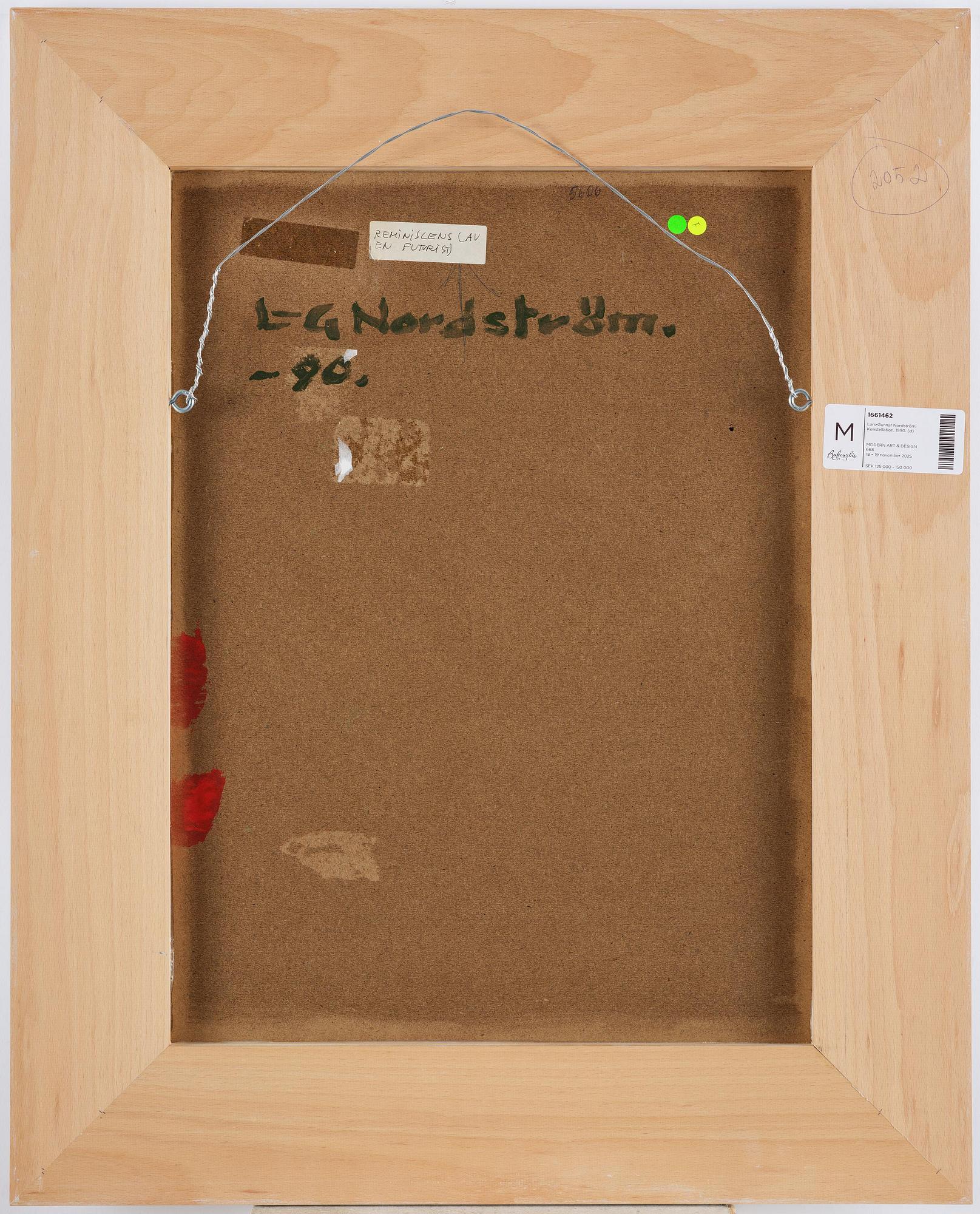 Lars-Gunnar Nordström, "Reminicens (av en futurist)".