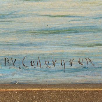 PER WILHELM CEDERGREN, oil on paper panel, signed.