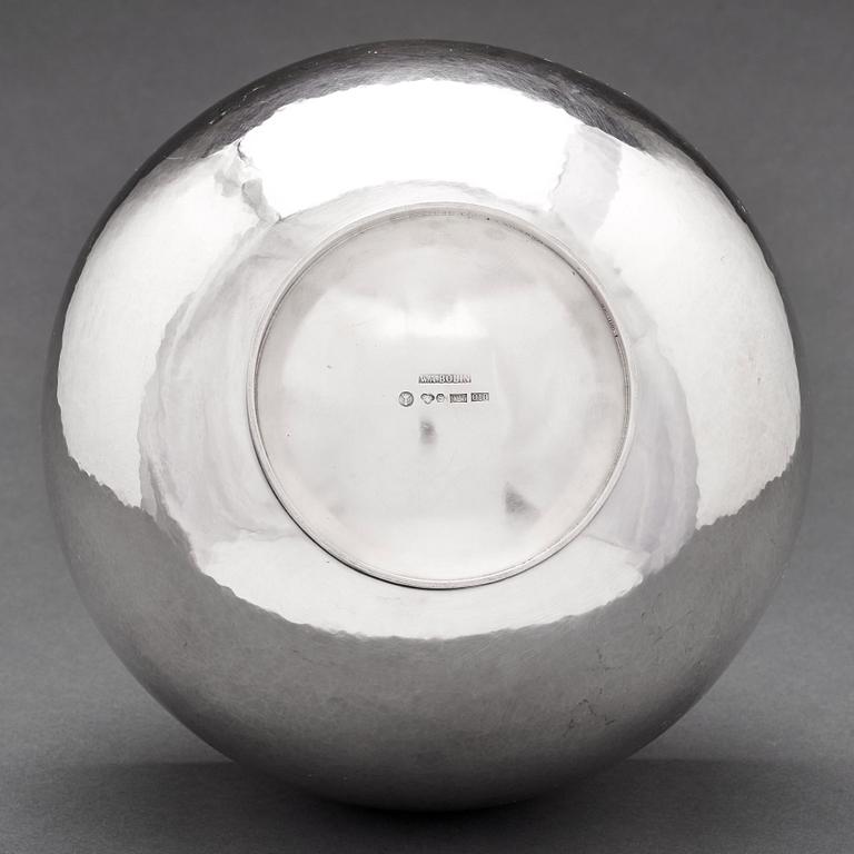 W.A. Bolin, a large sterling bowl, Stockholm 1988.