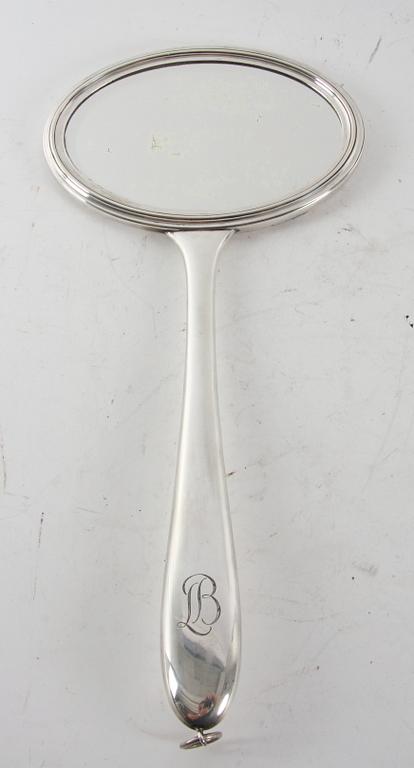 HANDSPEGEL, silver, G.A.B trol 1917.