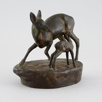 ARVID KNÖPPEL, sculpture, bronze, signed.