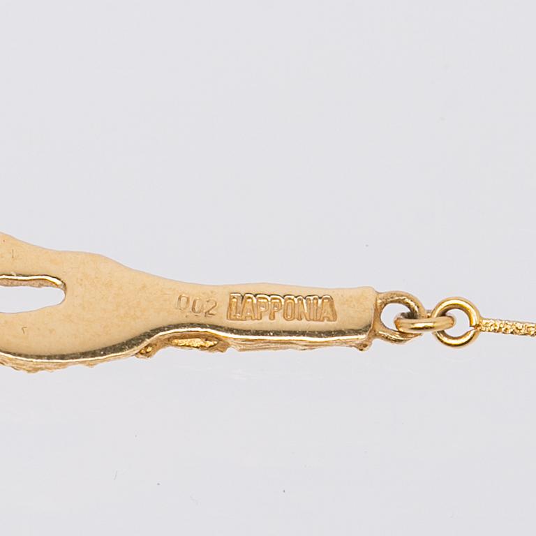 Björn Weckström, Necklace, "Diamond Bud", 18K gold, diamond, Lapponia.