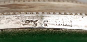 LJUSSTAKAR, 1 par, silver, regenecystil, Chester 1942.