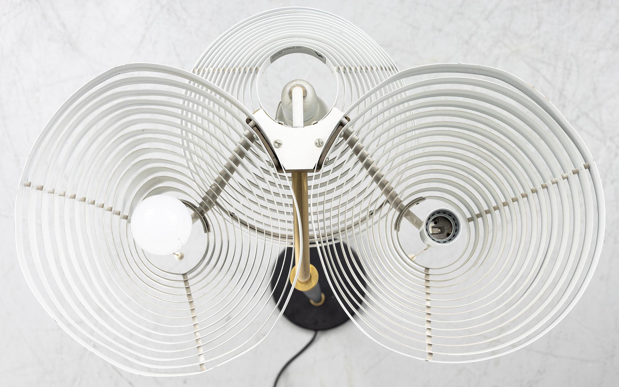 Alvar Aalto, A model A 809 floorlamp,  Valaisinpaja OY, Finland.