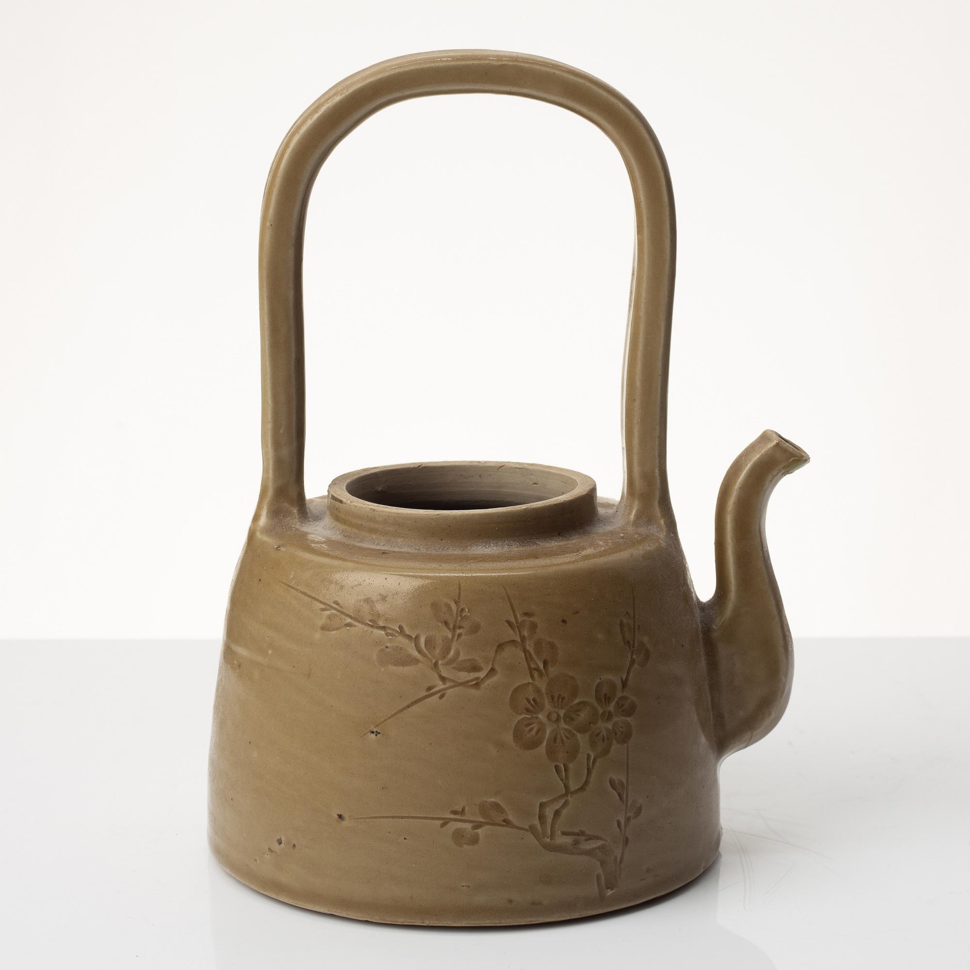 Tekanna, glaserat stengods, Kina, 1600-tal.