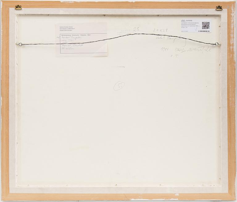 NORBERT PRANGENBERG, mixed media on paper signed and dated 1986 on verso.