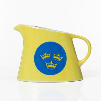 A porcelain water jug, 'Svenska Amerika Linjen', mid 20th Century.