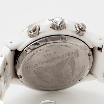 TECHNOMARINE, TechnoDiamond Chrono Ceramique, chronograph, wristwatch, 38,5 mm,
