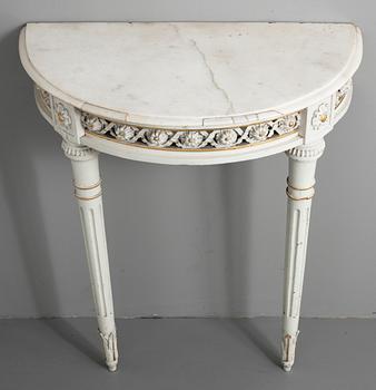 A late 18th Louis XVI century console table.