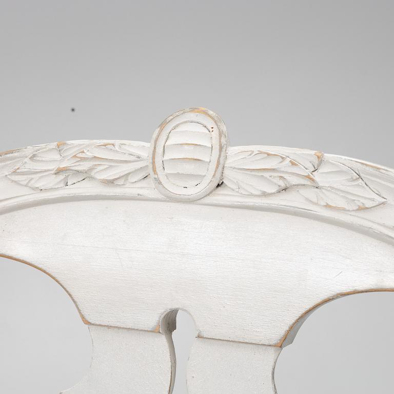 Matsalsgrupp, 13 delar, gustaviansk stil, 1900-talets andra hälft.