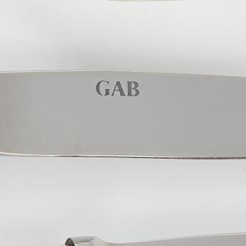Bestickservis, 205 delar, silver, modell "Svensk", GAB, bl a Eskilstuna 1999.