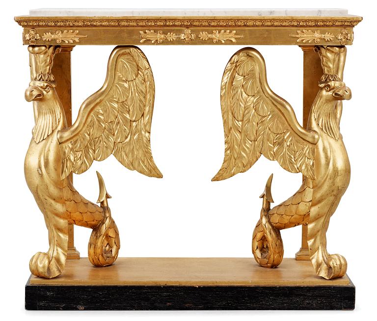 A Swedish Empire 19th Century console table.