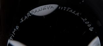 A GLASS SCULPTURE, "Claritas", signed Timo Sarpaneva Iittala 2006.