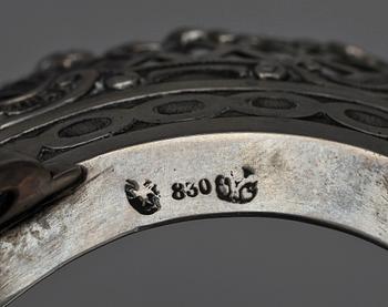 PARTI SILVER, 6 delar, bl a Stockholm och London 1900-tal, tot vikt 322 gram.