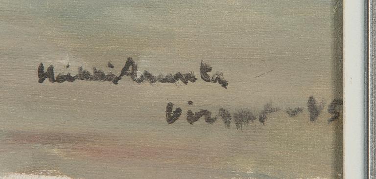 Heikki Asunta, oil on canvas, signed and dated -45.