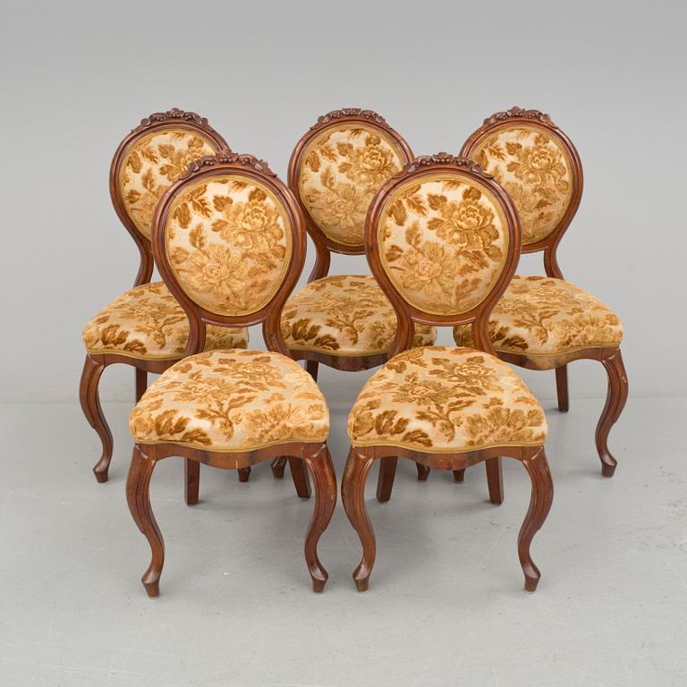 STOLAR, 5 st, nyrokoko, 1800-talets slut.