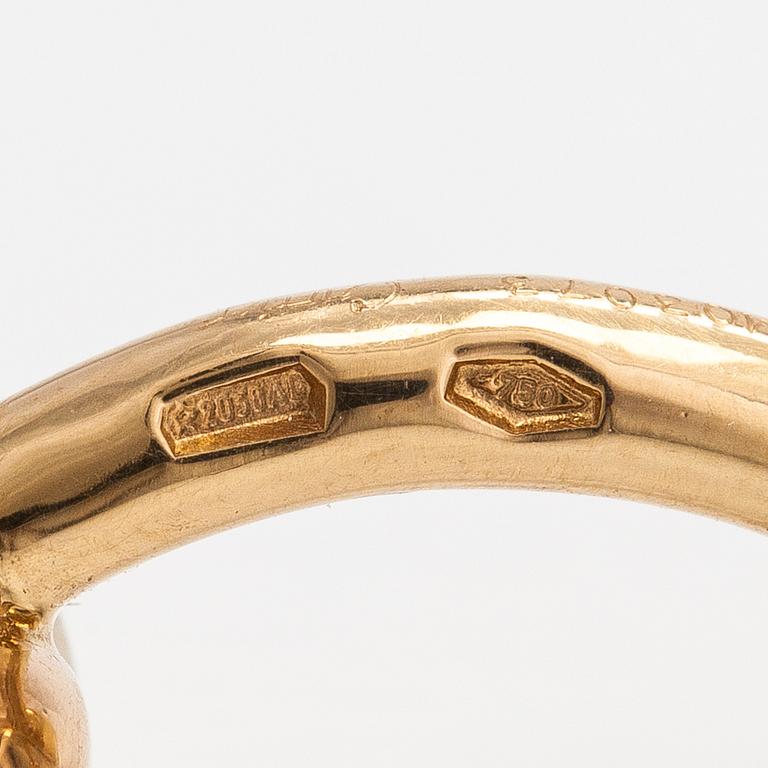 Cartier, A pair of 18K gold "Trinity" cufflinks. Marked Cartier M03073.