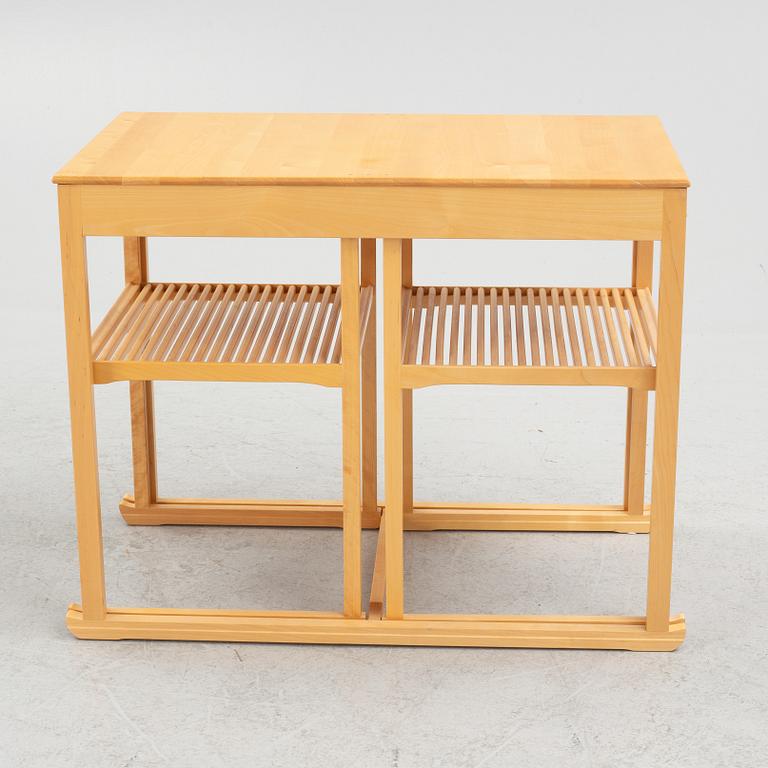 Carl Malmsten, a three-piece nesting table, 'Släden', City Möbler AB.