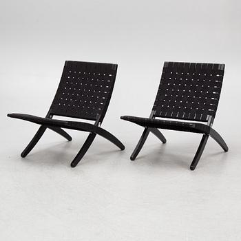 Morten Gøttler, armchairs, a pair, Cuba Chair, Carl Hansen, Denmark.