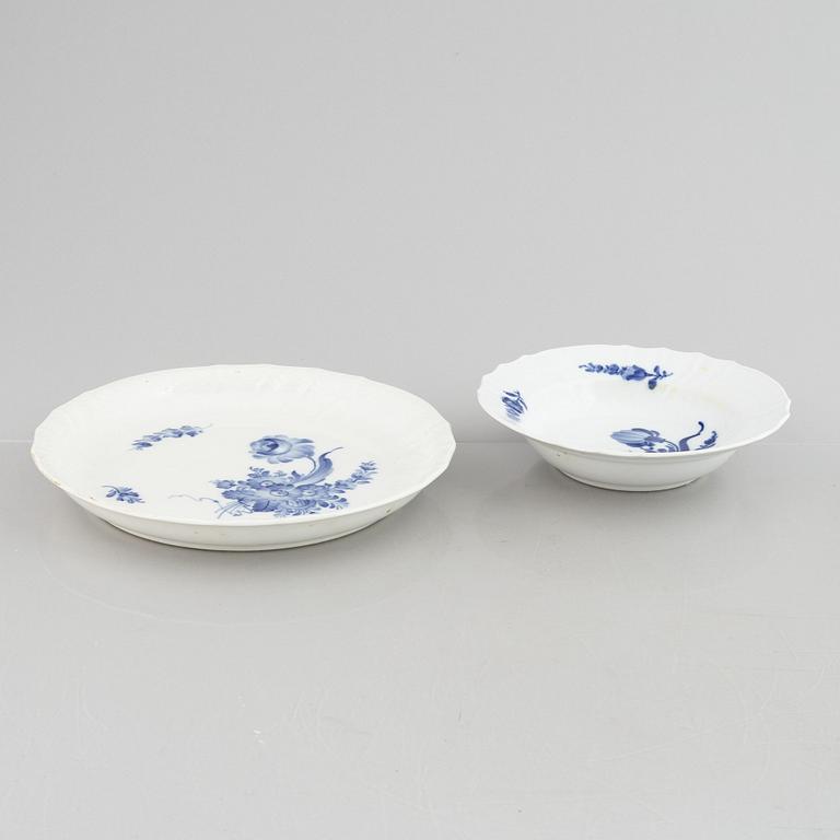 Royal Copenhagen, service parts, 51 pcs, porcelain, "Blue Flower", Denmark.