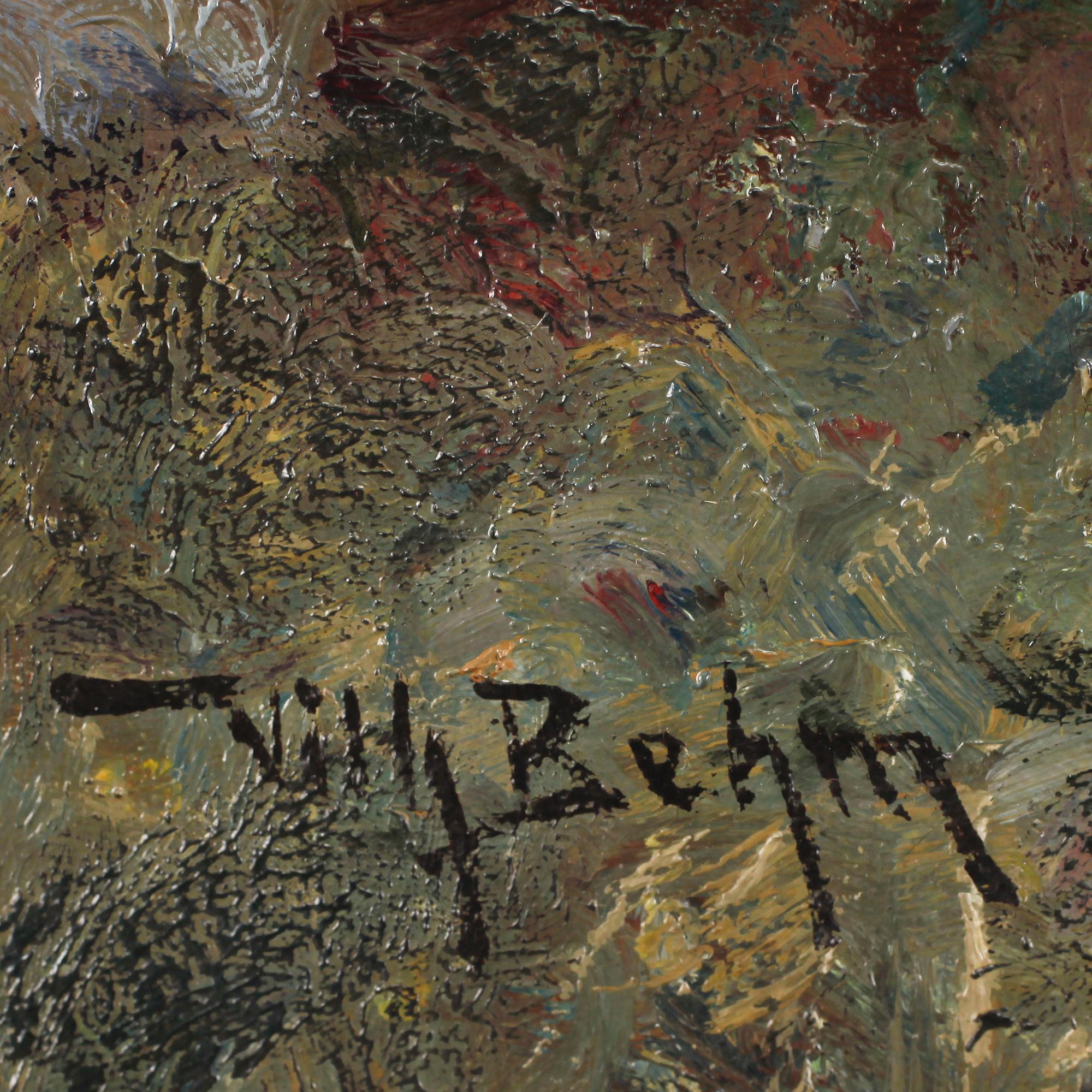 WILHELM BEHM, olja på duk. Sign.