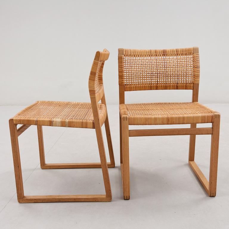 STOLAR, 5 st, "BM61", Börge Mogensen. 1900-tal.