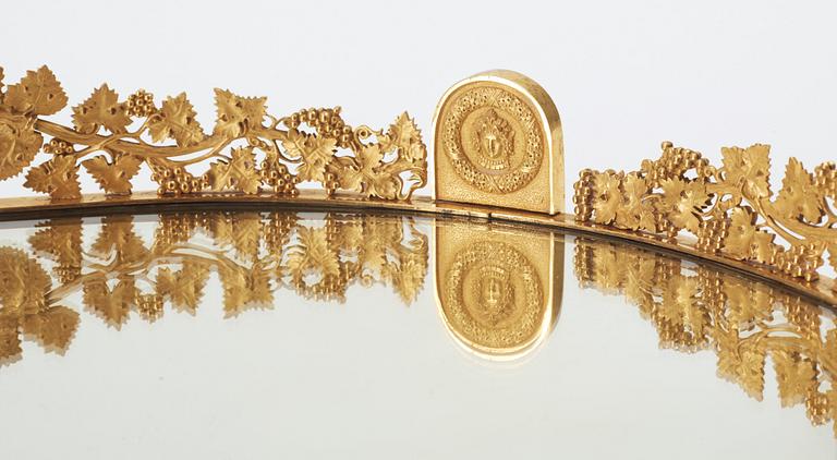 A French Empire early 19th century dinner plateau in the manner of Pierre Philippe Thomire.
