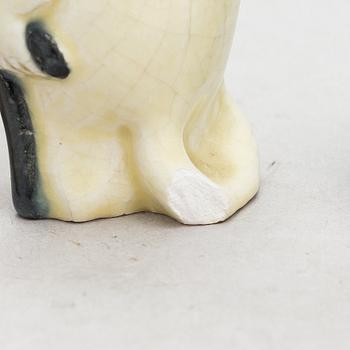 Leo Tykkyläinen, five 1950s ceramic Moomin figurines, Finland.