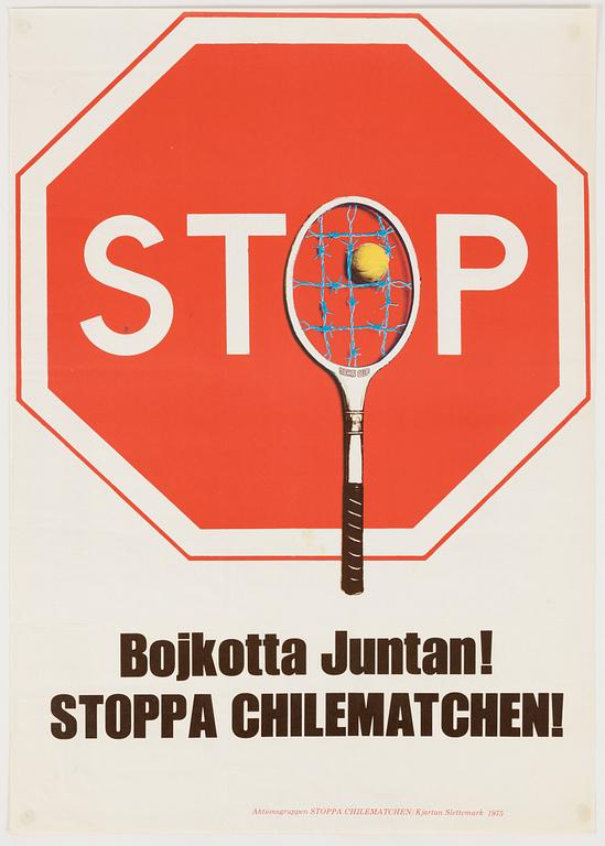 Kjartan Slettemark, "Bojkotta Juntan! Stoppa Chilematchen".