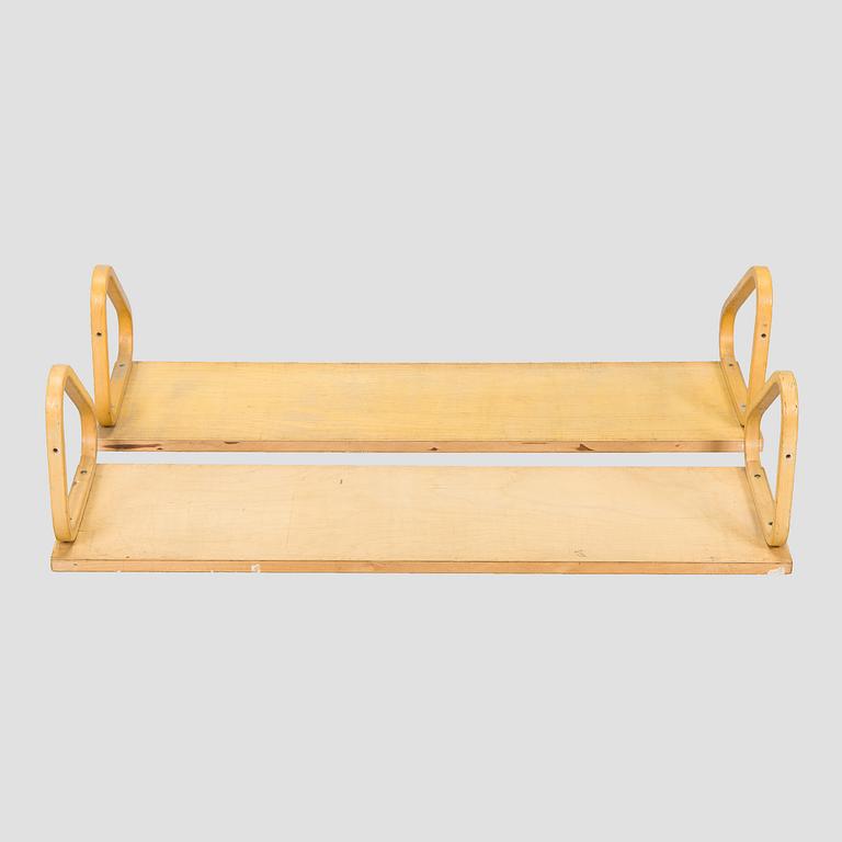 Alvar Aalto, two '112B' shelves, Artek, late 20th century.