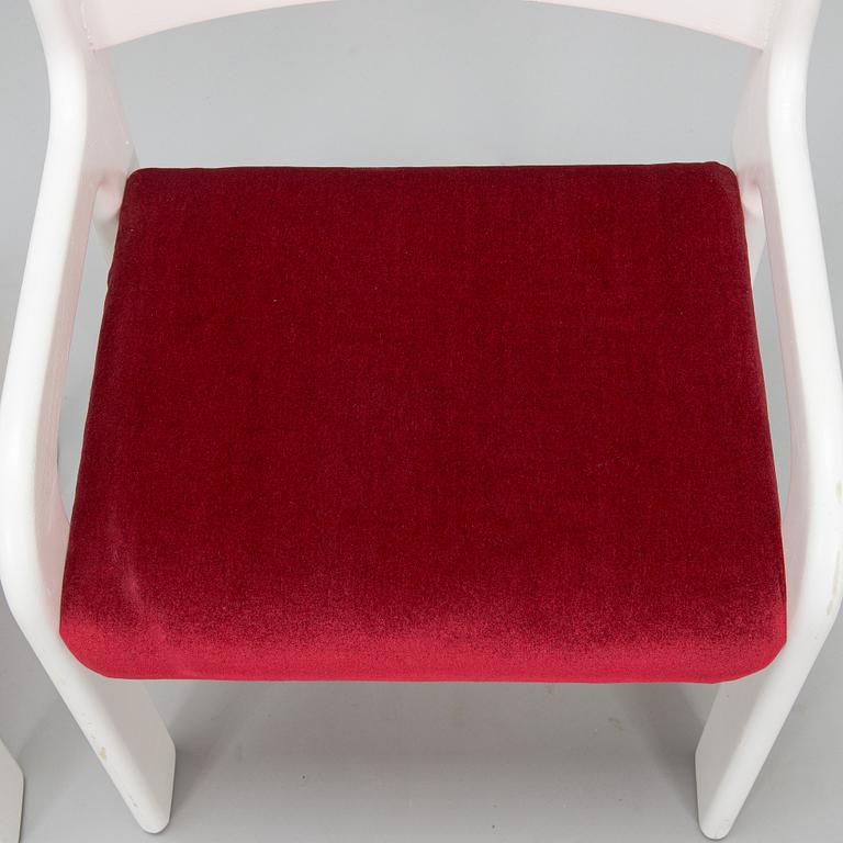 Eero Aarnio, stolar, 4 st, "Flamingo", Asko, 1970-tal.