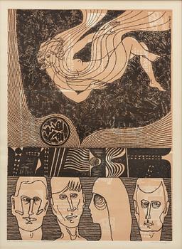 Endel Kõks, Triptych "Rainbow Woman I-III".