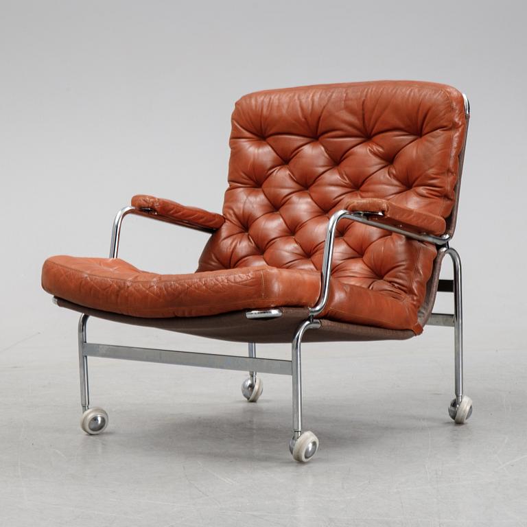 A model 'Karin 73' easy chair by Bruno Mathsson for Dux.