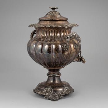 A silver plate Neo-Rococo samovar, circa 1900.
