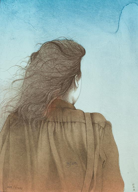 GRAFIK, 6 st, ur mappen "Die Kunst Der Graphik", Die Galerie, Offenbach am Main, signerade och numrerade 4339/10000.