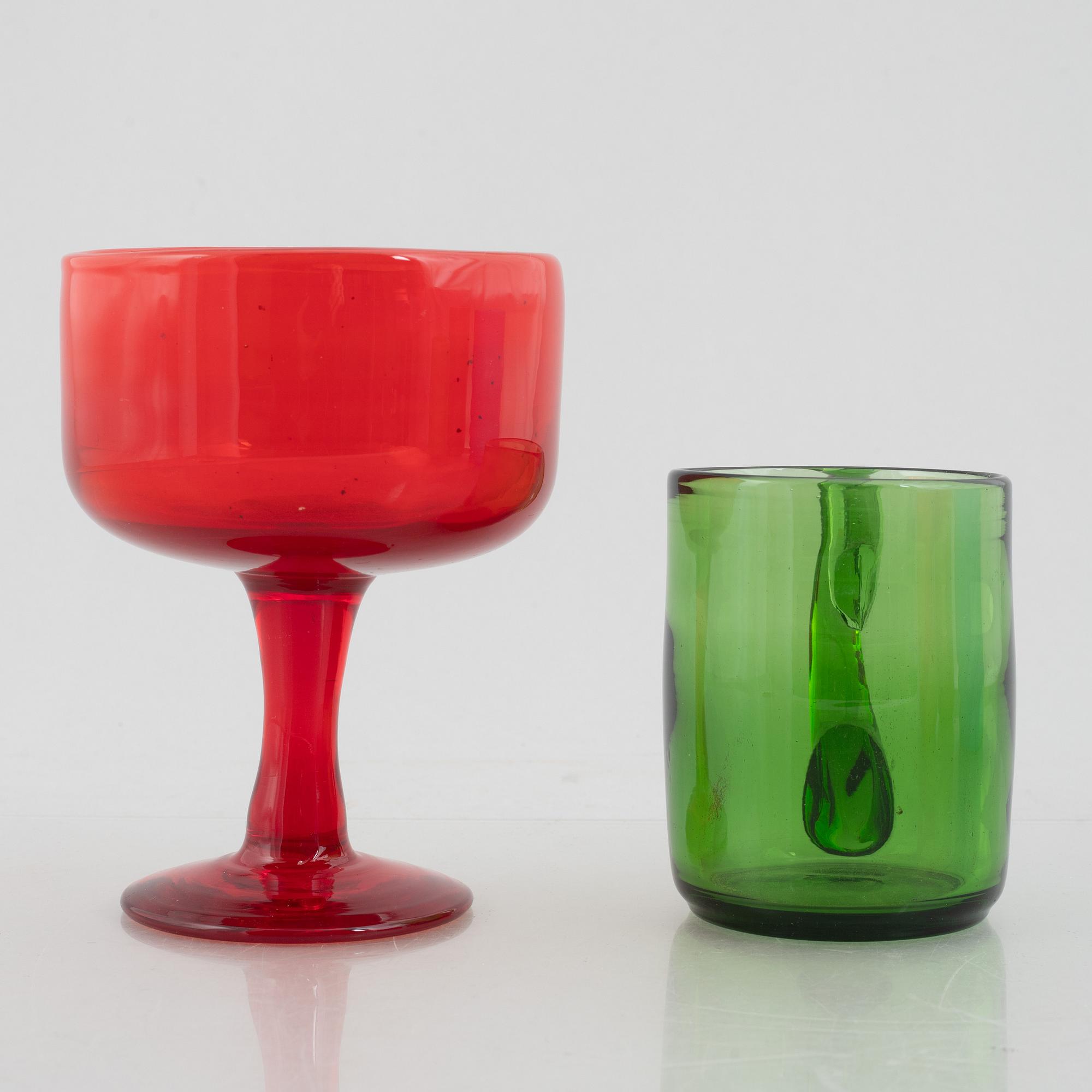Erik Höglund, glas, sju delar, Boda.
