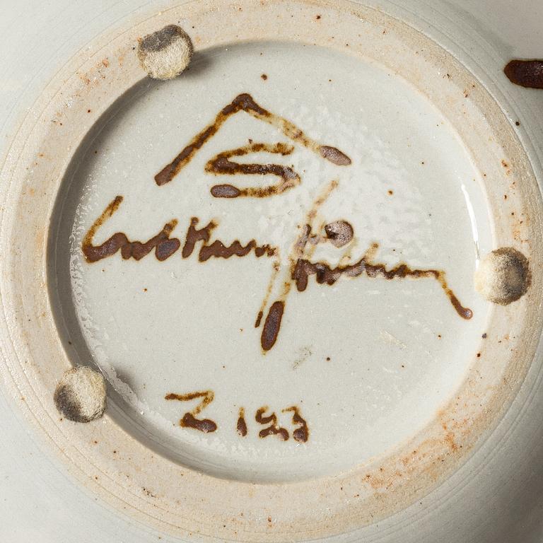 Carl-Harry Stålhane, vas samt skål, unikat, stengods, Rörstrand och Designhuset.