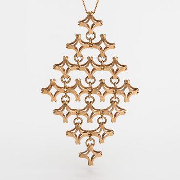 Elis Kauppi, Kaulakoru, 14K kultaa. Kupittaan kulta, Turku.