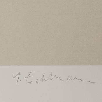 YRJÖ EDELMANN, lithograph in colours, signed XIX/XX.
